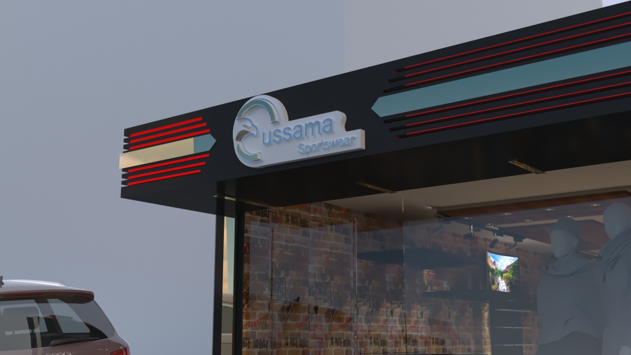 Interior design clothes shop-4