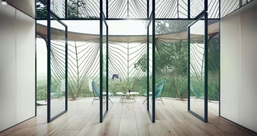 英国乳胶建筑公司设计的环保灯笼住宅-5