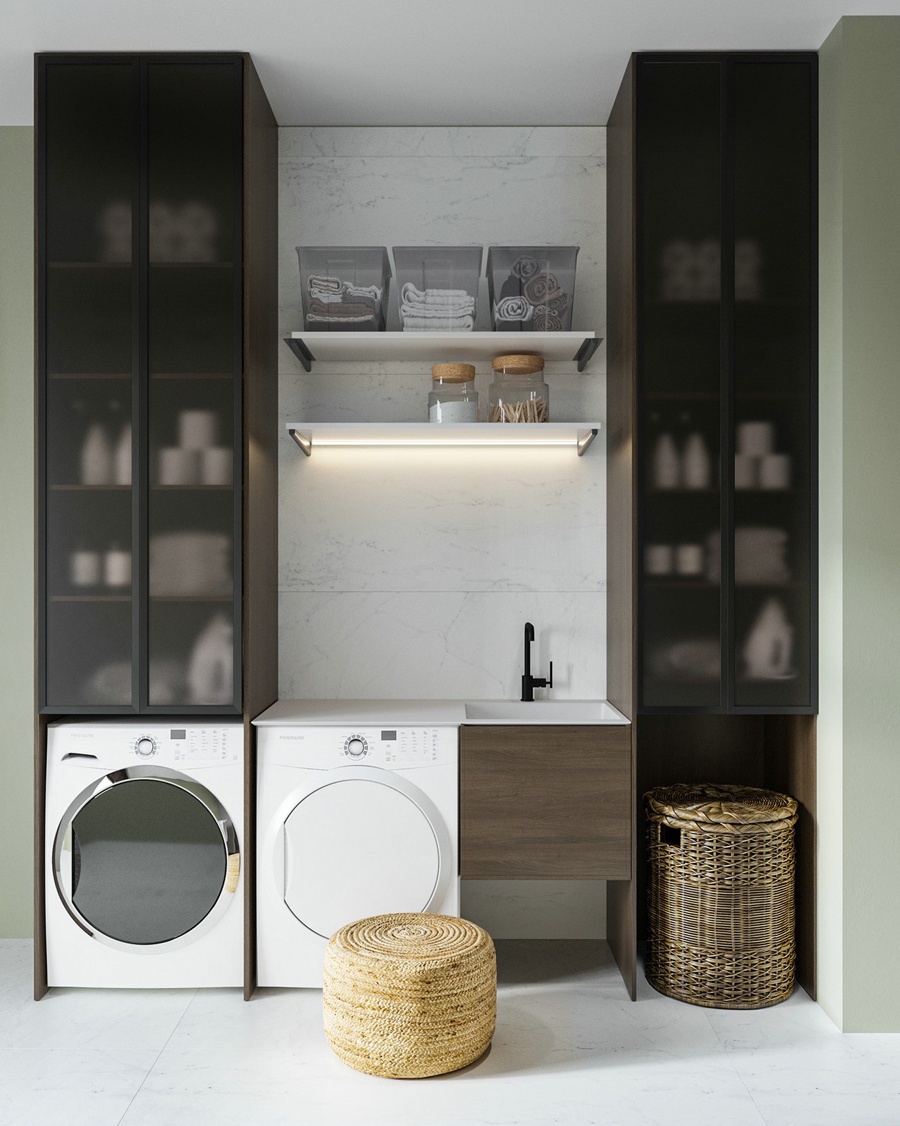 200㎡简约风公寓 优雅治愈的现代美学-24