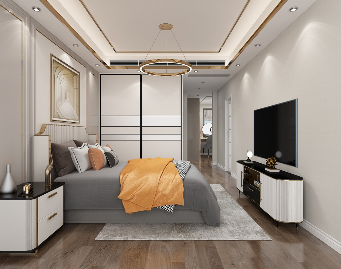 现代轻奢优雅住宅设计-9
