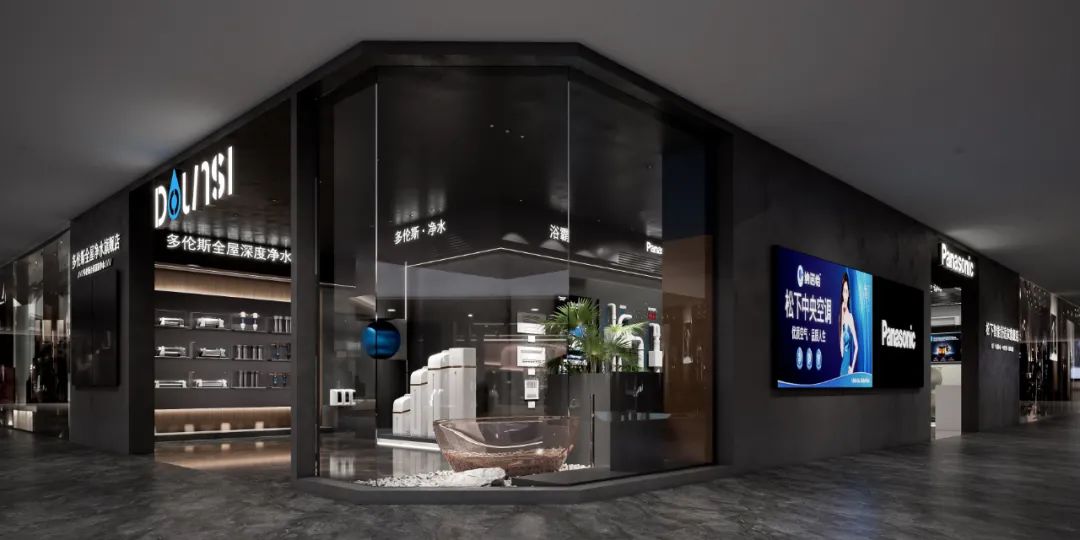 黑暗武士风松下多伦斯暖通展厅丨中国渭南丨周笙笙建筑装饰设计-7