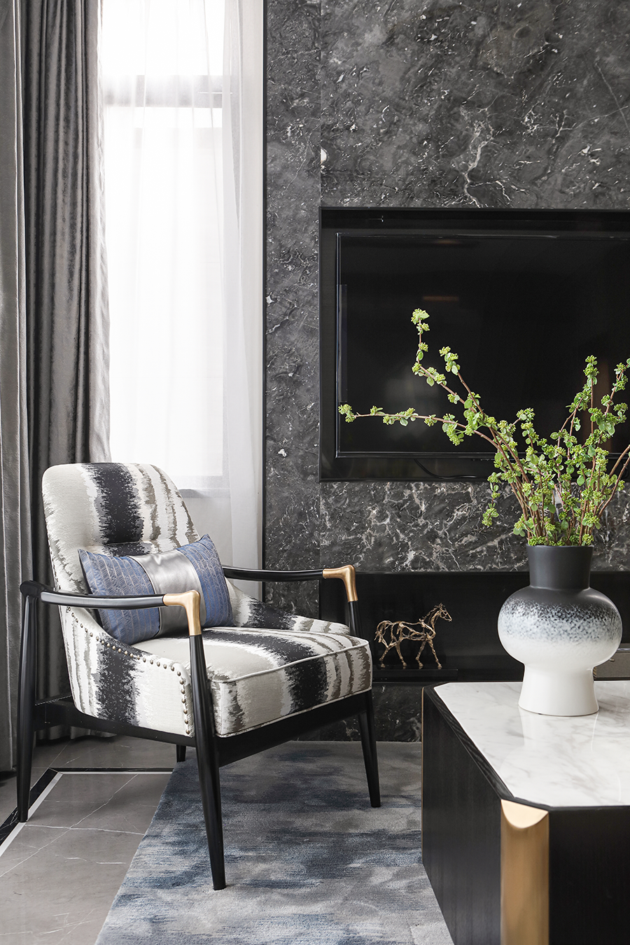 新中式美学，欧谷山语泉售楼处与样板房设计-85