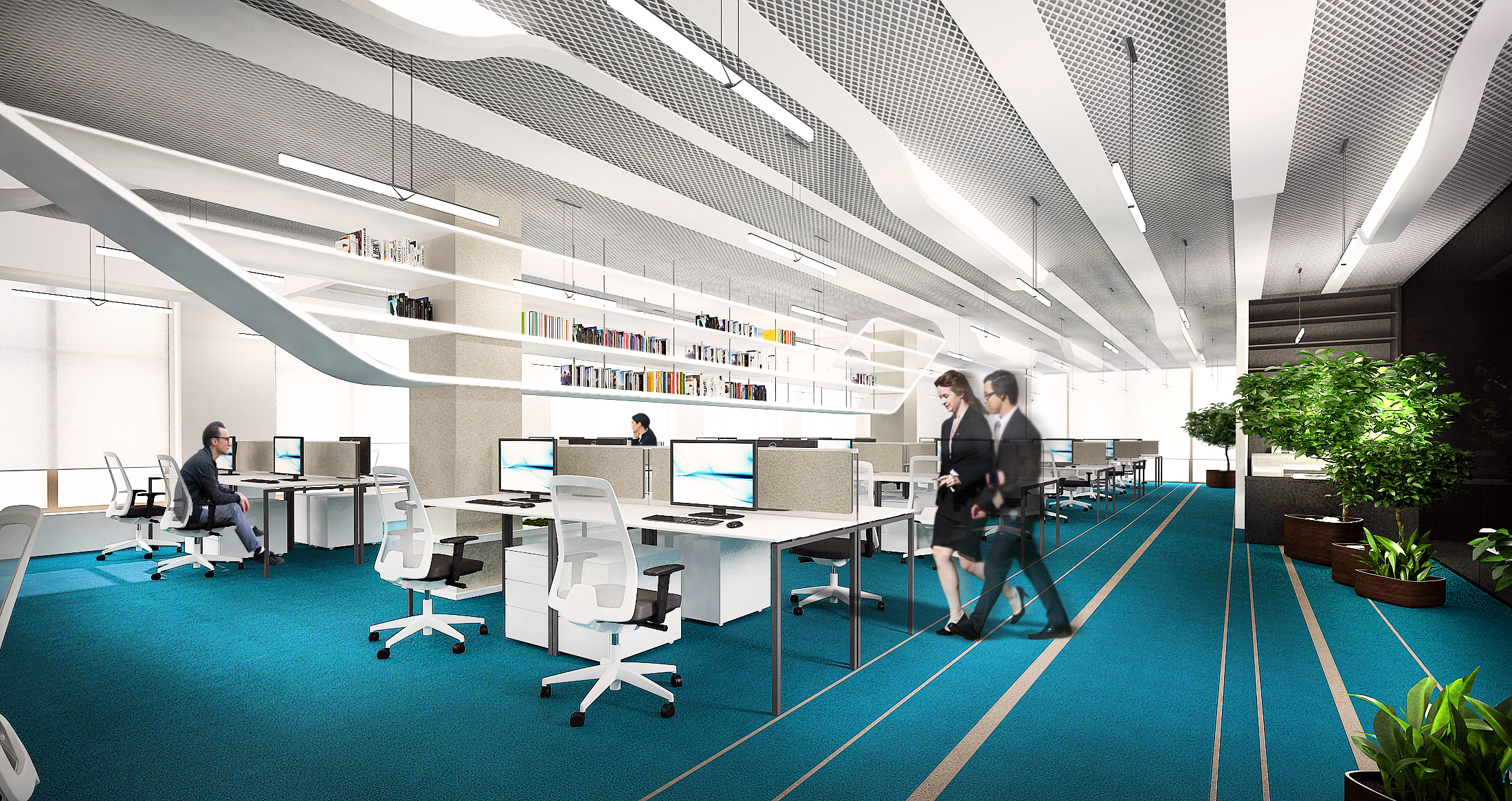 俄罗斯 MRTS 公司办公室——自然与科技的和谐融合-21