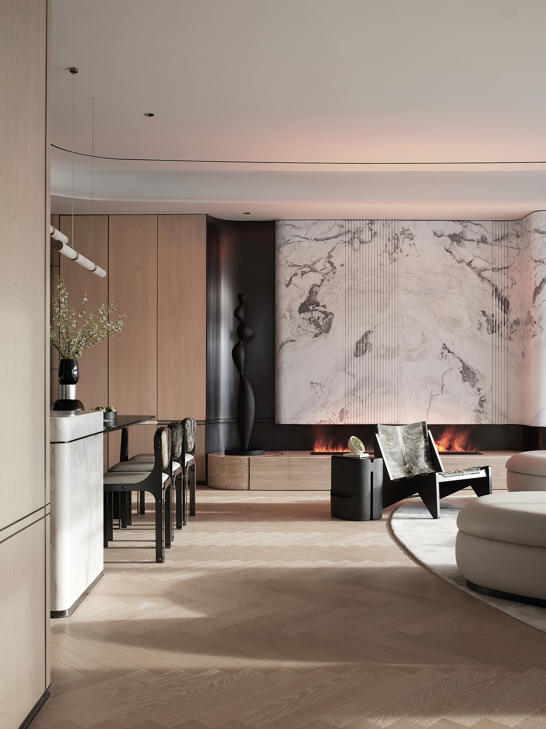 云端大平层 演绎低奢都会生活丨零次方设计-9