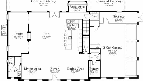 传统四居室房屋设计方案  9723-16
