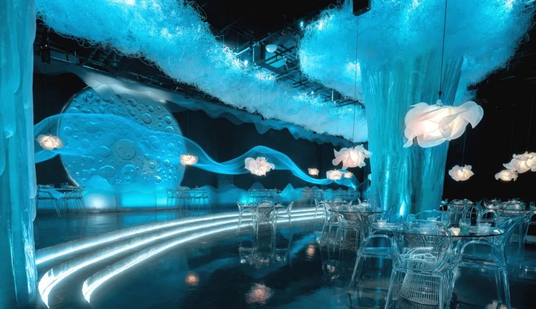 重庆 600㎡概念餐厅“云兮”水墨云雾的梦幻空间-22