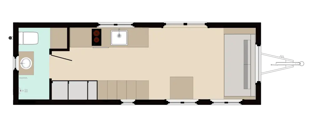 Une tiny house en bois de 22m2 à installer en ville ou à la campagne-11