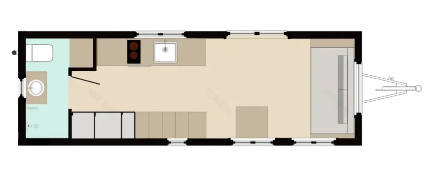 Une tiny house en bois de 22m2 à installer en ville ou à la campagne-11