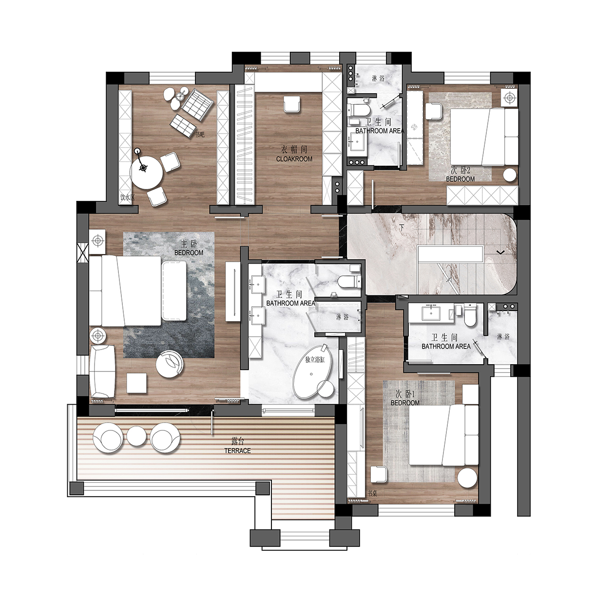 绿城玫瑰园·和光同尘丨中国淄博丨观享际SKH室内设计-85
