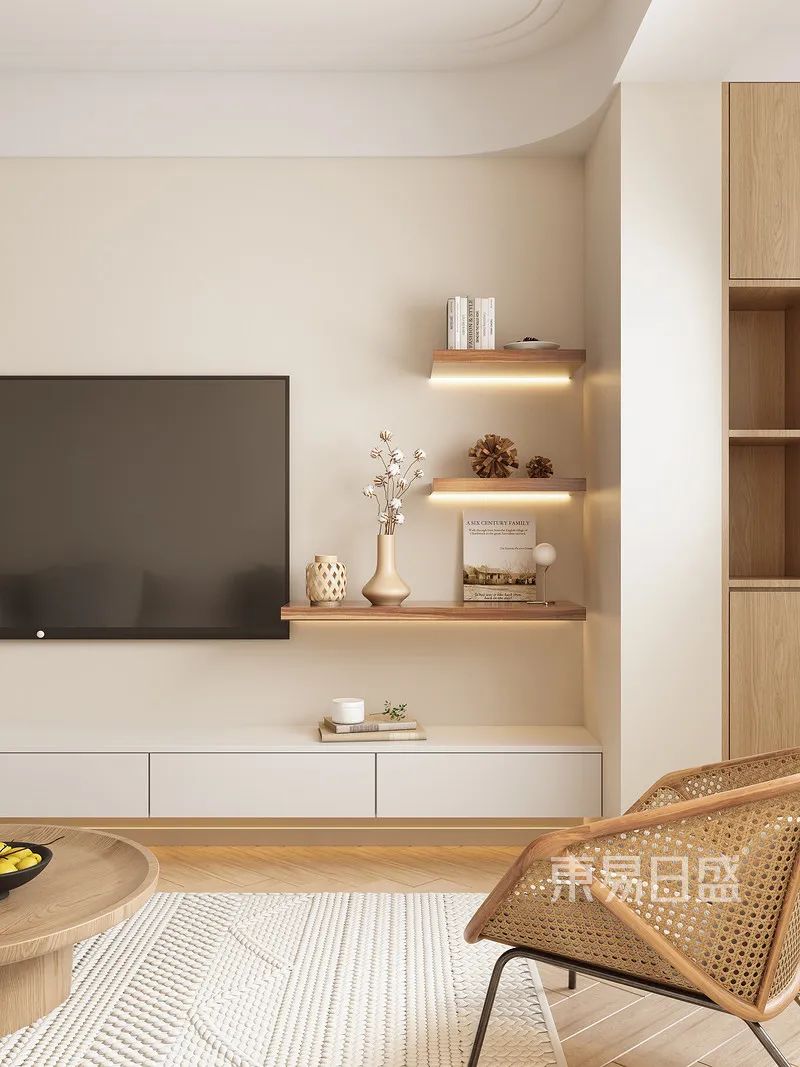 90后独居女性100㎡的高颜值奶油风，每一平米都治愈人心-16