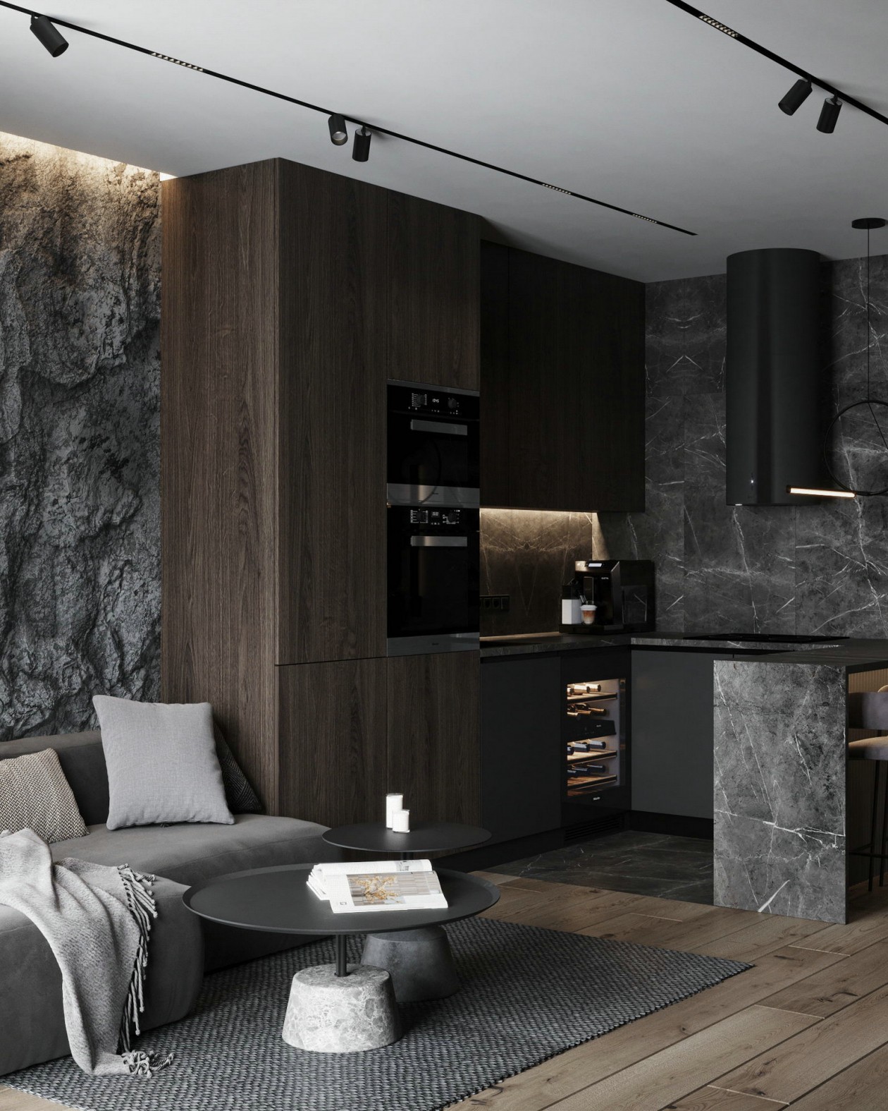 高级黑公寓 丰富极具有质感-11