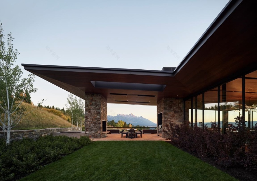 平静的自然建筑 · CLB Architects丨美国杰克逊-35