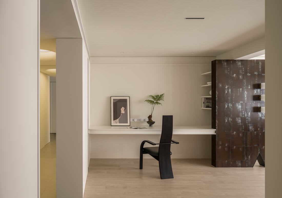 餐厨一体大洄游感知极简法式的浪漫与轻盈-24