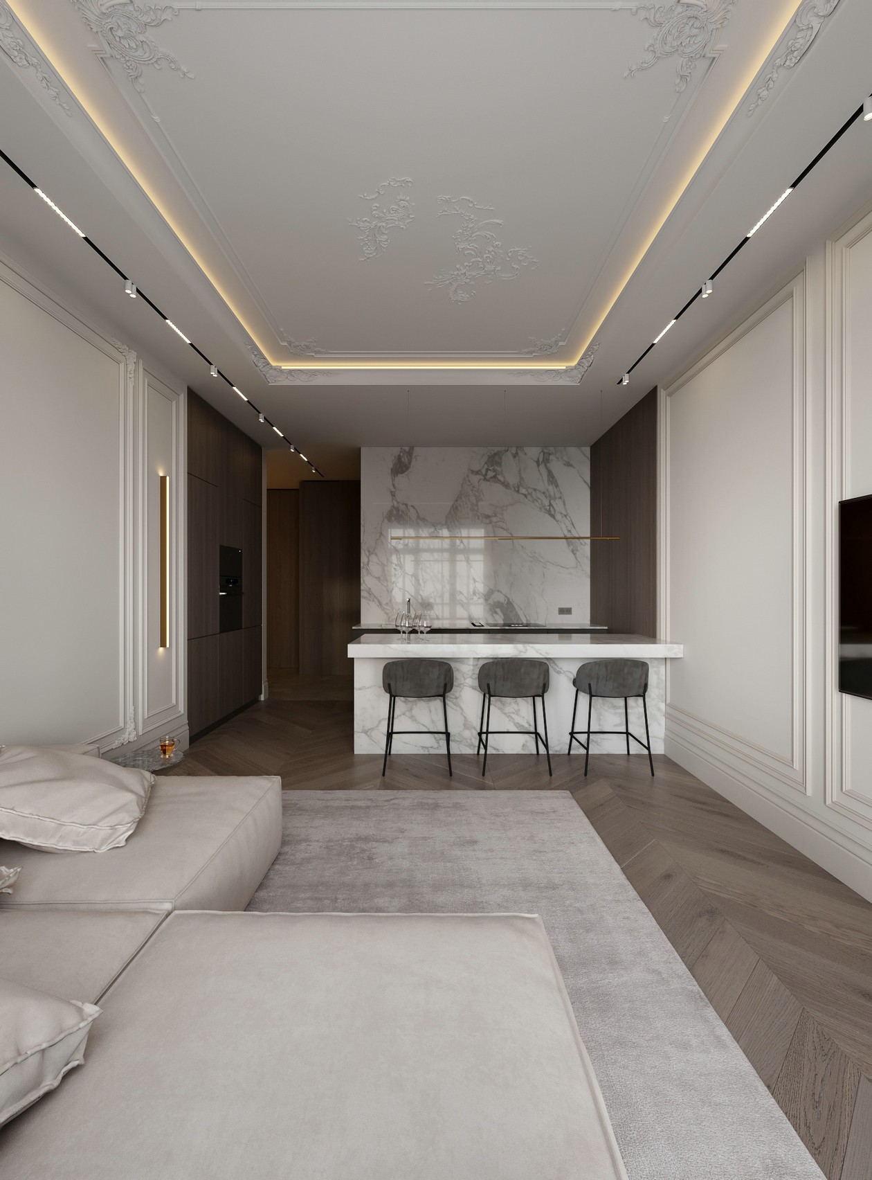 乌克兰基辅小空间公寓设计-1