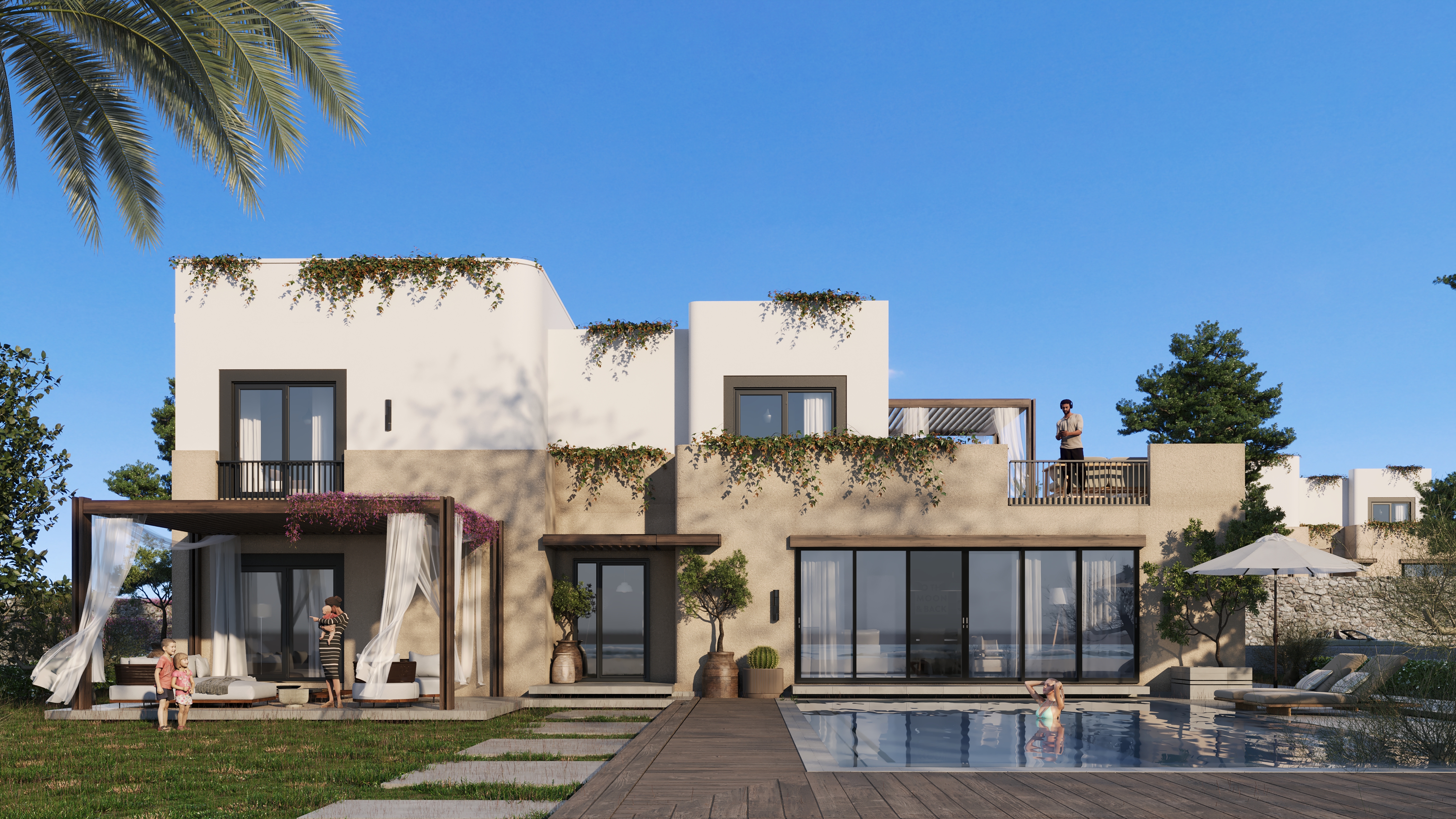 山丘别墅外观设计丨Egypt丨Horizons A.E.-12