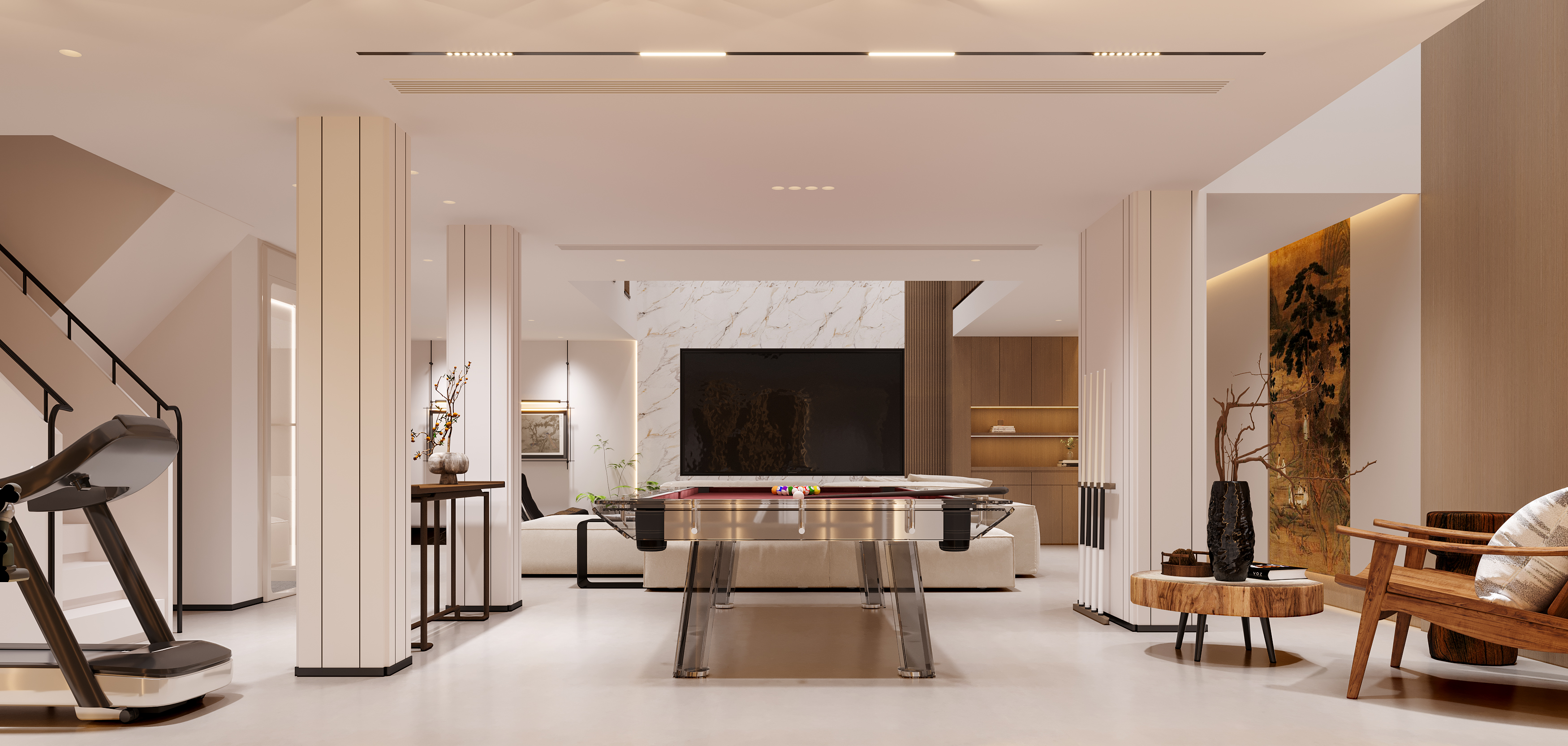 现代暖色系别墅分享-2