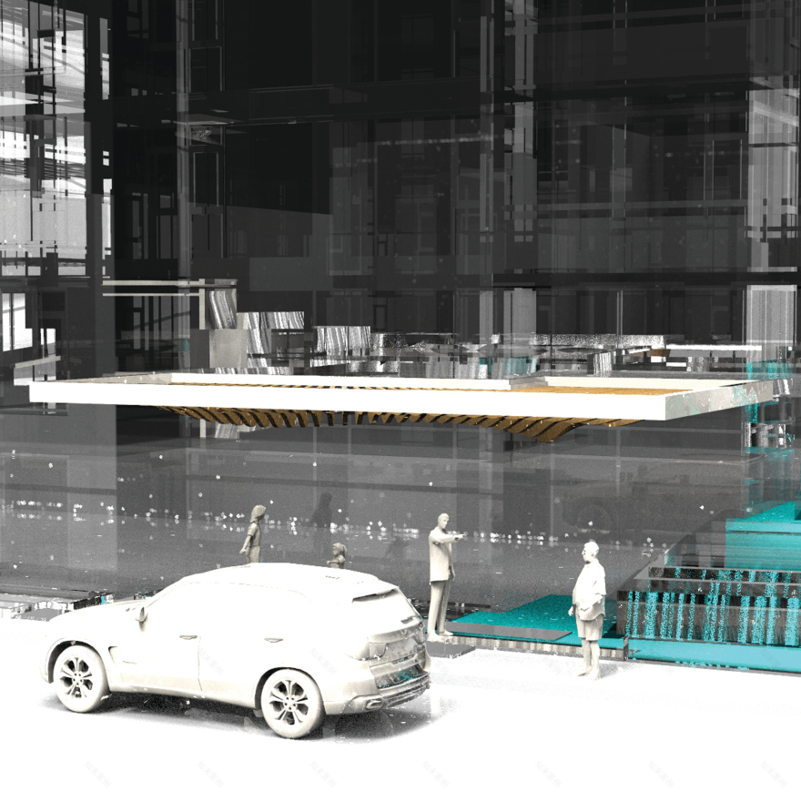 Davie & Nicola Residential Tower Entranceway Canopy Design in Westend Vancouver, Canada | C O C-14