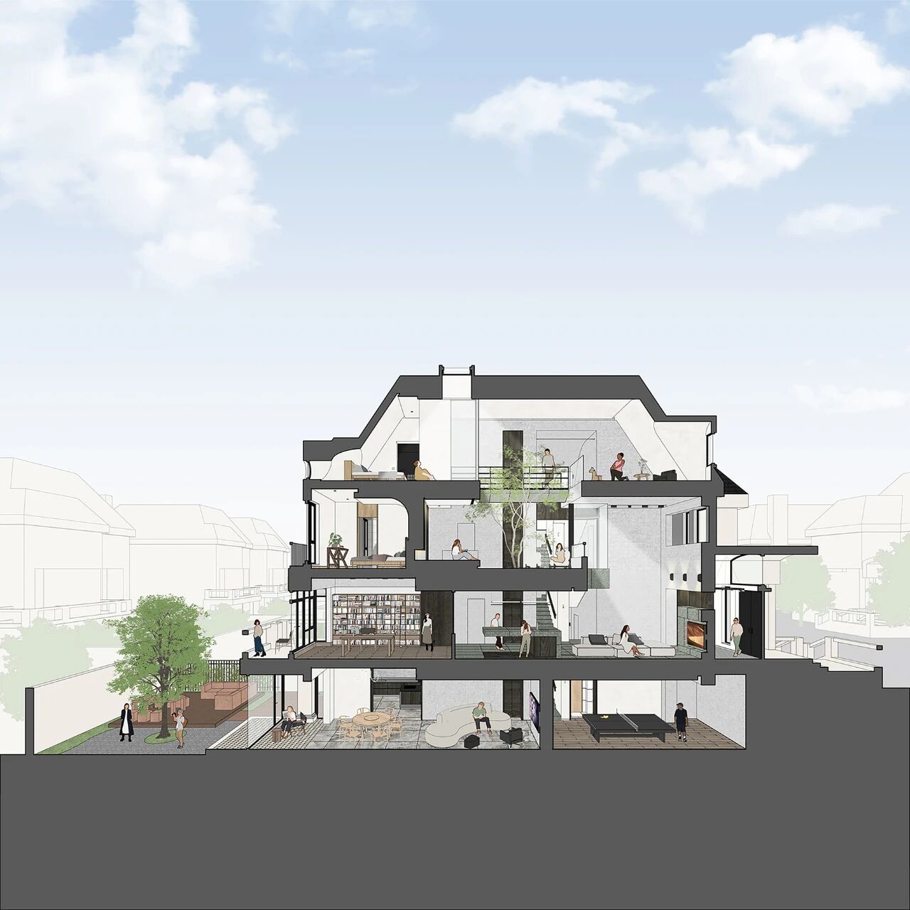 新作 垂光宅,以光线叙事的住宅空间丨中国北京丨moss.architects,主创夏梦等-42