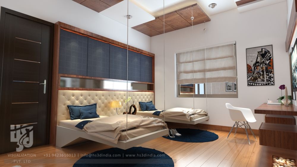 印度 HS3D 打造惊艳住宅室内渲染-46