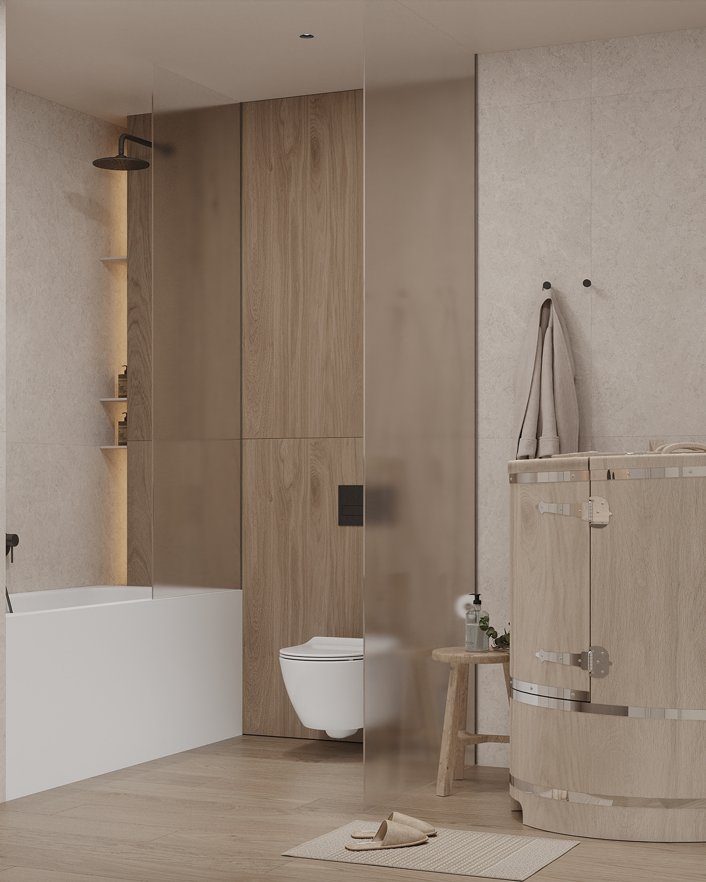 治愈系原木空间  柔和的极简主义-26