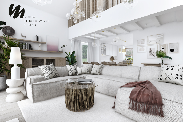 现代波西米亚风格住宅首层设计丨波兰华沙丨Marta Ogrodowczyk,Marta Piórkowska-16