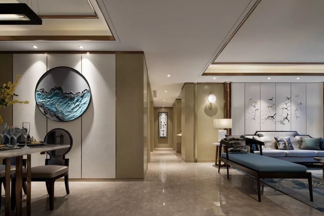 常德壹号府·新中式风格样板房设计丨中国常德丨伊派软装设计-3