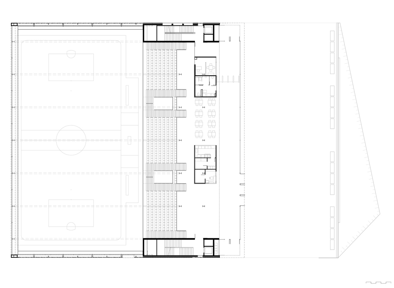 对当地传统建筑工艺理解和恢复的体育中心设计丨西班牙巴塞罗那丨戈者设计等相关建筑师团队-21