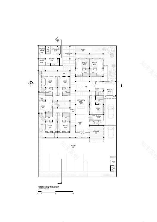 印尼 Akanaka 住宅 | 自然舒适节能的被动式设计-11