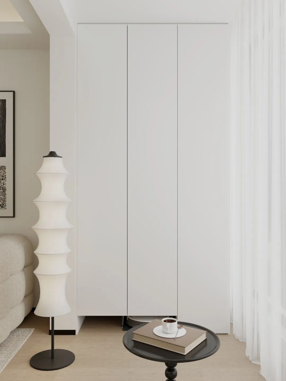 万科城市之光奶油风三居设计丨中国广州-33