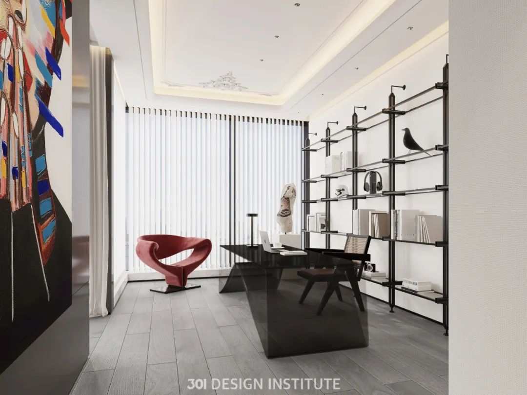 现代法式大平层丨中国广州丨301 设计研究所-29