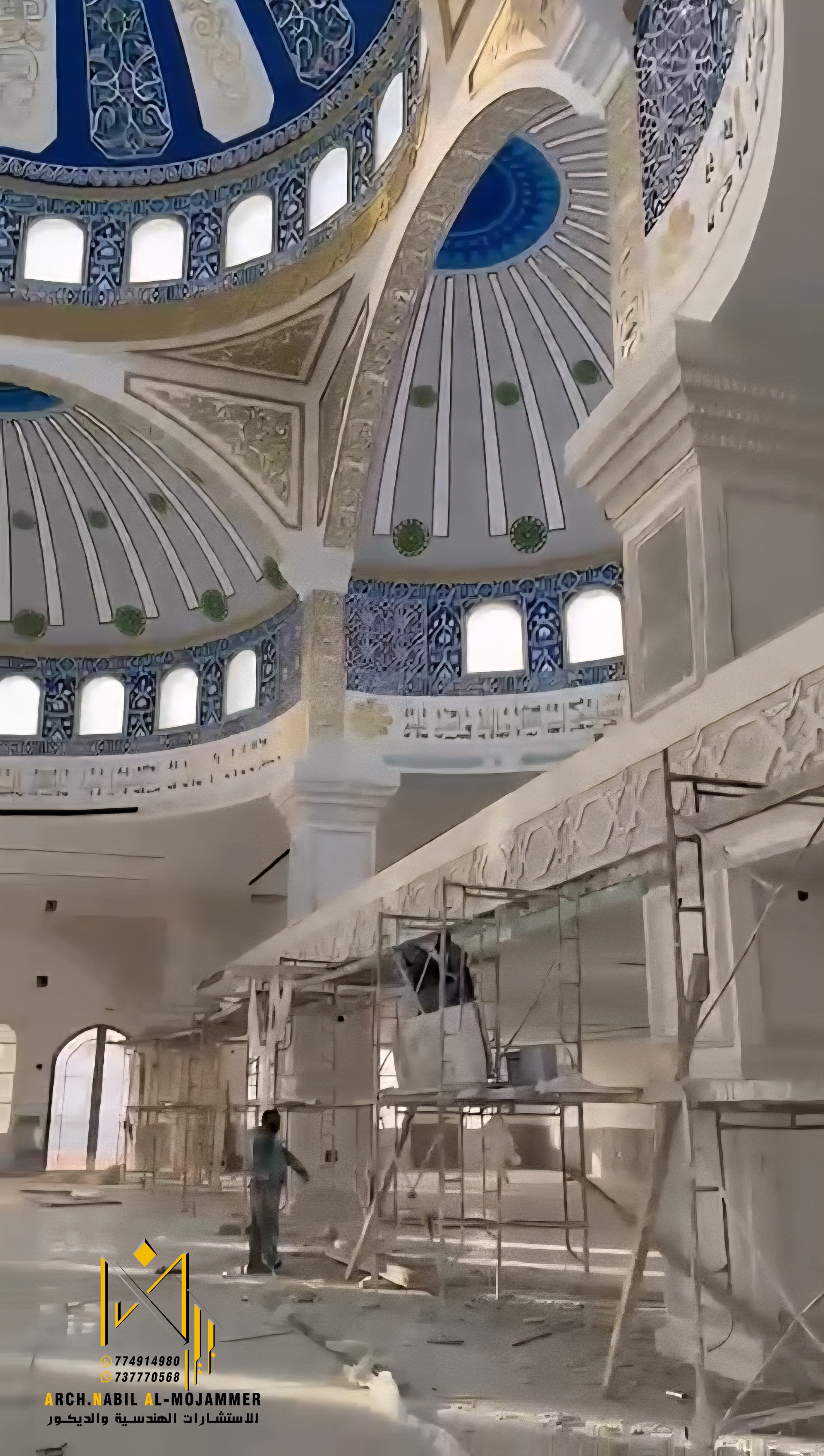 Modern Ottoman Mosque Interior Design-7