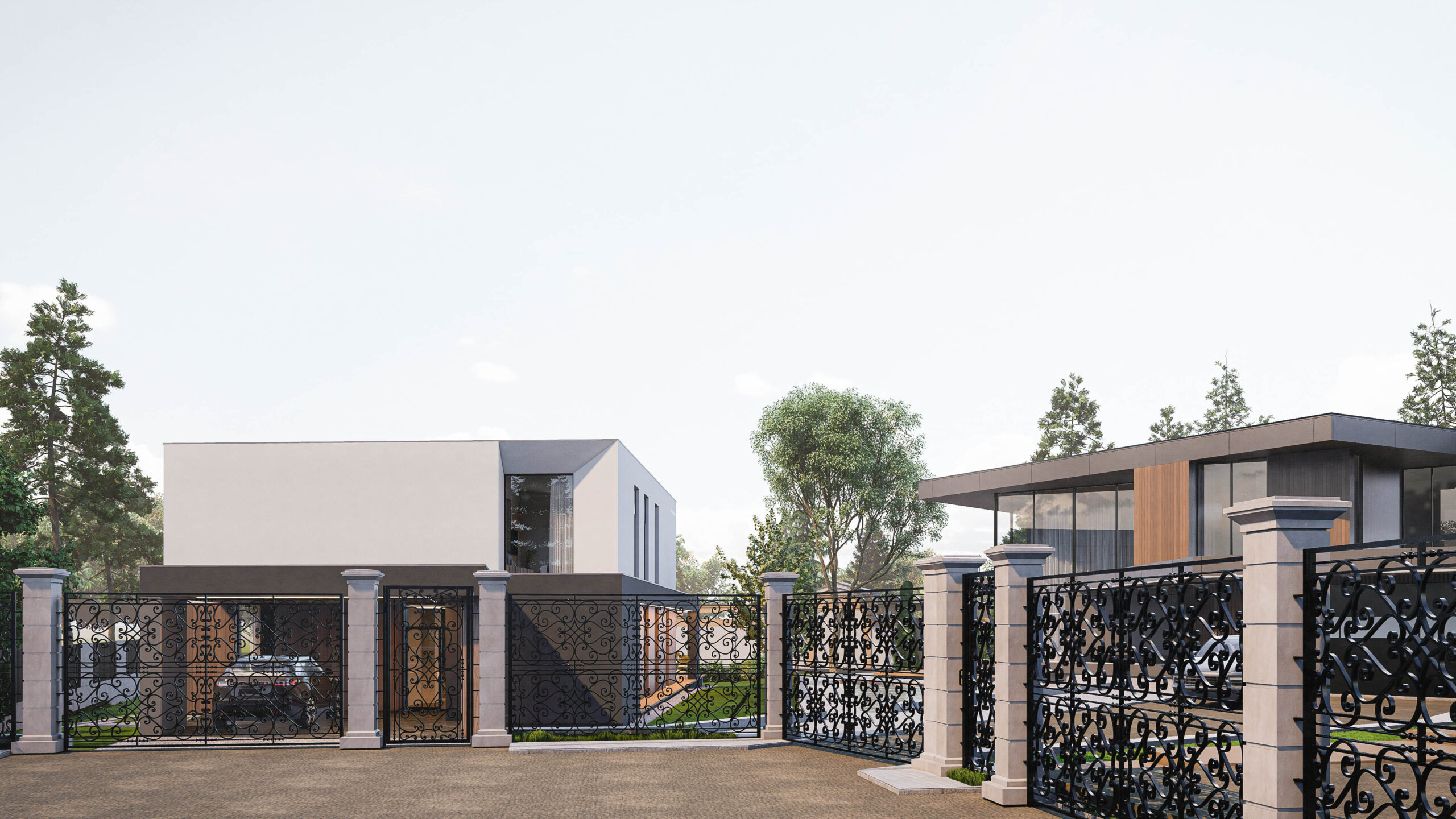 Динамичный современный коттедж 345м² — портфолио бюро ARXY-18