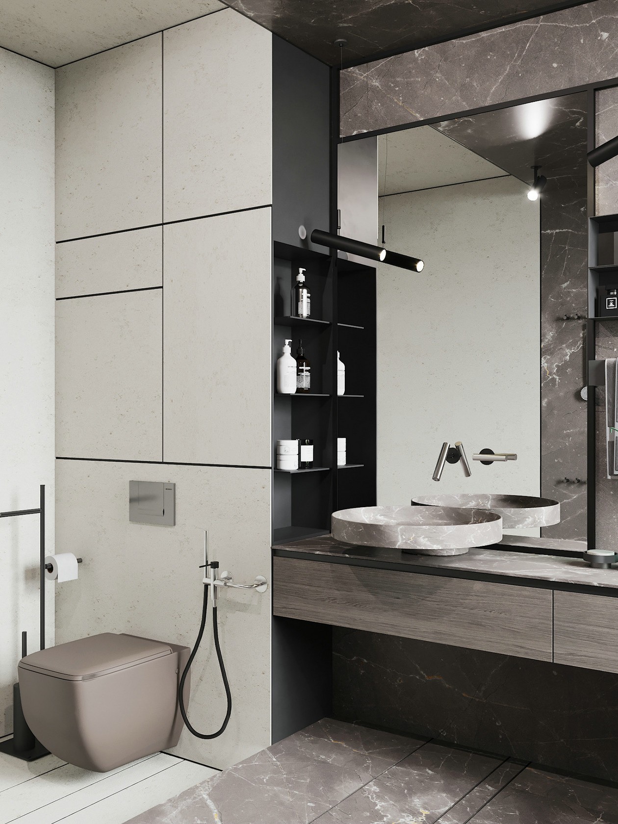 200平米的卧室和洗手间设计！-18