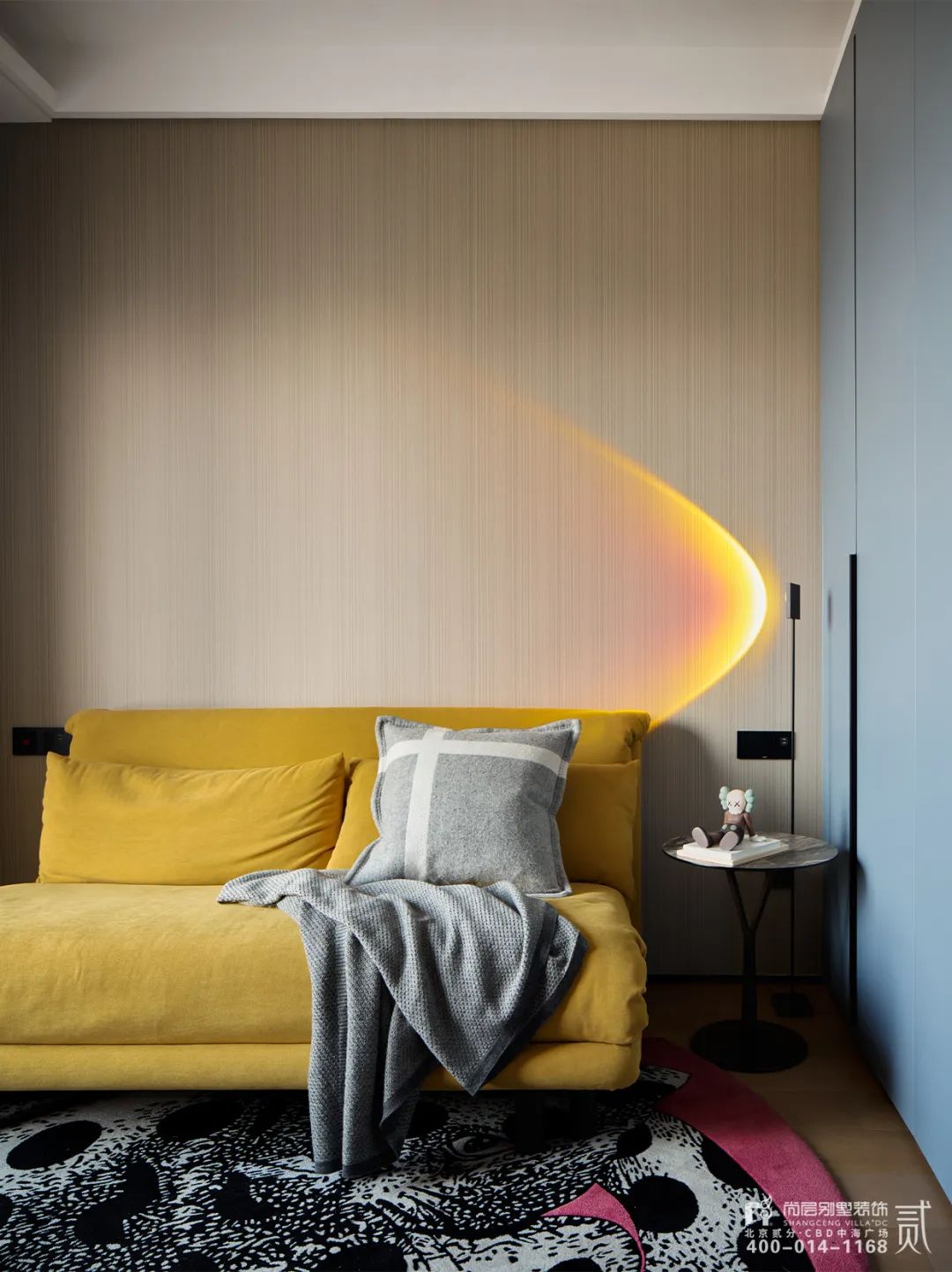 金茂府 x 尚层作品 | 208㎡软装设计，材质与色彩的灵魂碰撞，还原生活质感！-20