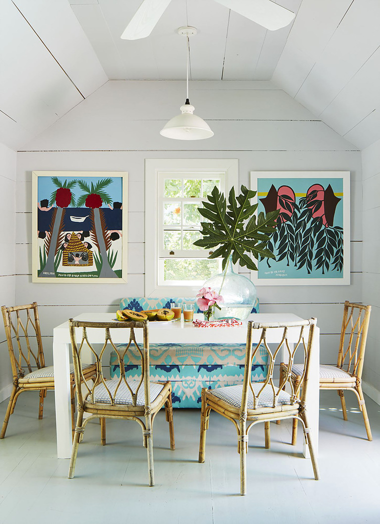 Playful Chatterbox House by de la Guardia Victoria Architects  Urbanists, Inc. uses pink and turquoise to create colour pops in a perfect seaside home 有趣的Chatterbox House由德拉瓜迪亚维多利亚建筑师，城市，公司。使用粉红色和绿松石在一个完美的海滨家园创造颜色的持久性有机污染物。-12