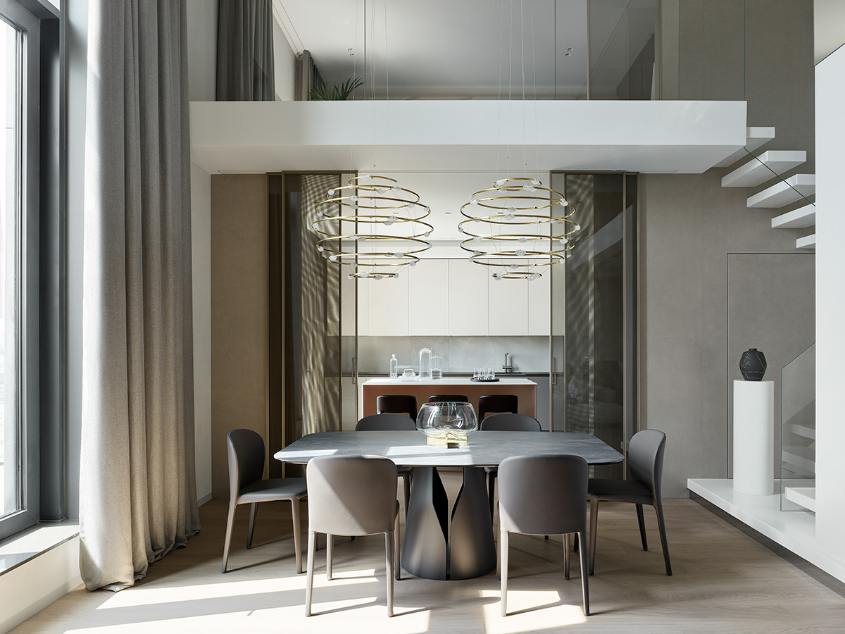 两层顶层公寓丨俄罗斯莫斯科丨Design Bureau No. 11-8