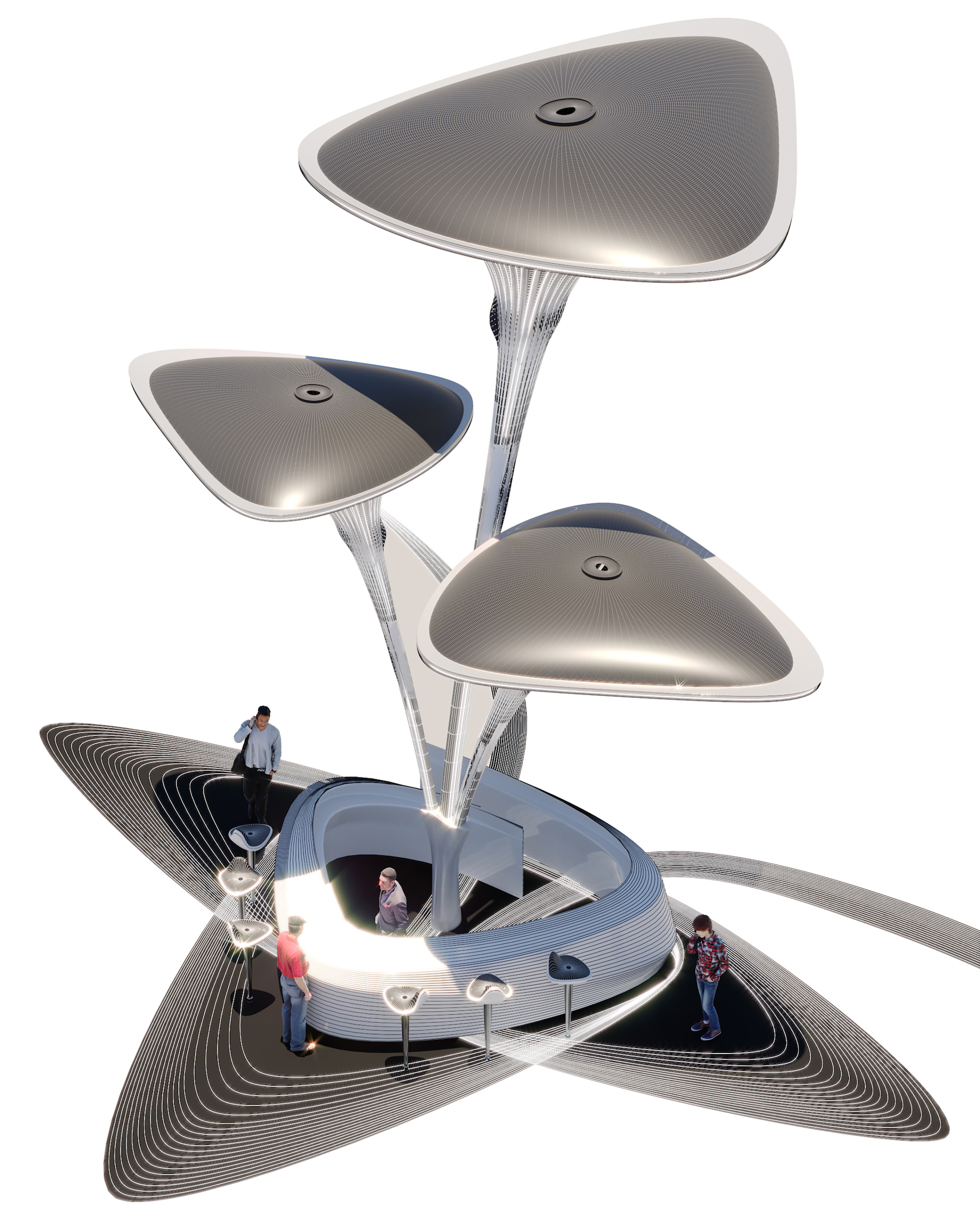 绿洲 + 系统,人造模块化棕榈呼吸结构系统丨阿联酋阿布扎比-20