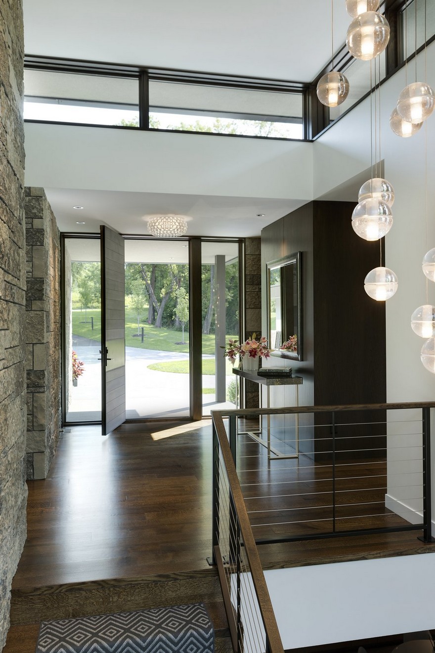 明尼苏达州太阳鱼湖现代湖景宅-7