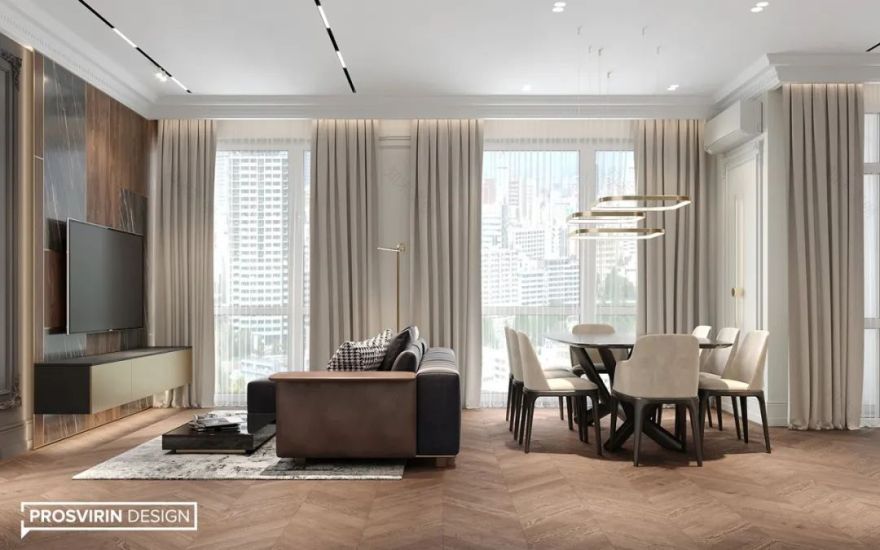 现代轻奢住宅丨Prosvirin Design-5