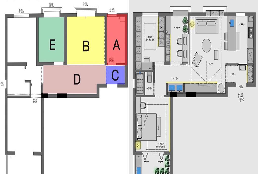手枪户型平层改造丨上木设计-22