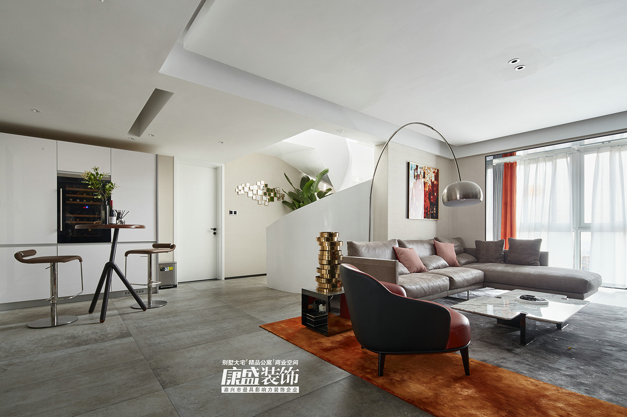 巴黎都市——170㎡嘉兴北欧复式住宅  康盛国际设计-2