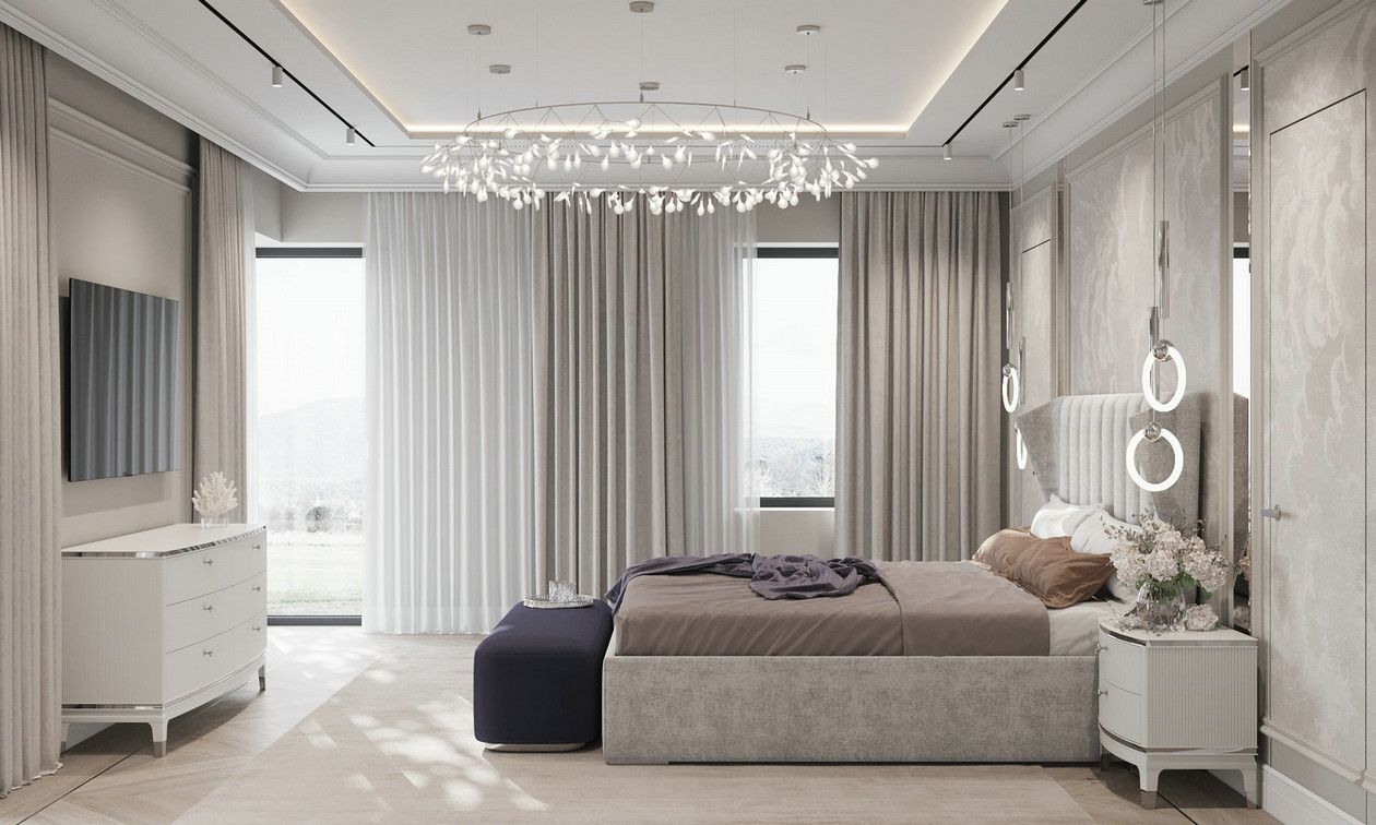 360㎡大平米住宅设计 轻奢高级感！-23