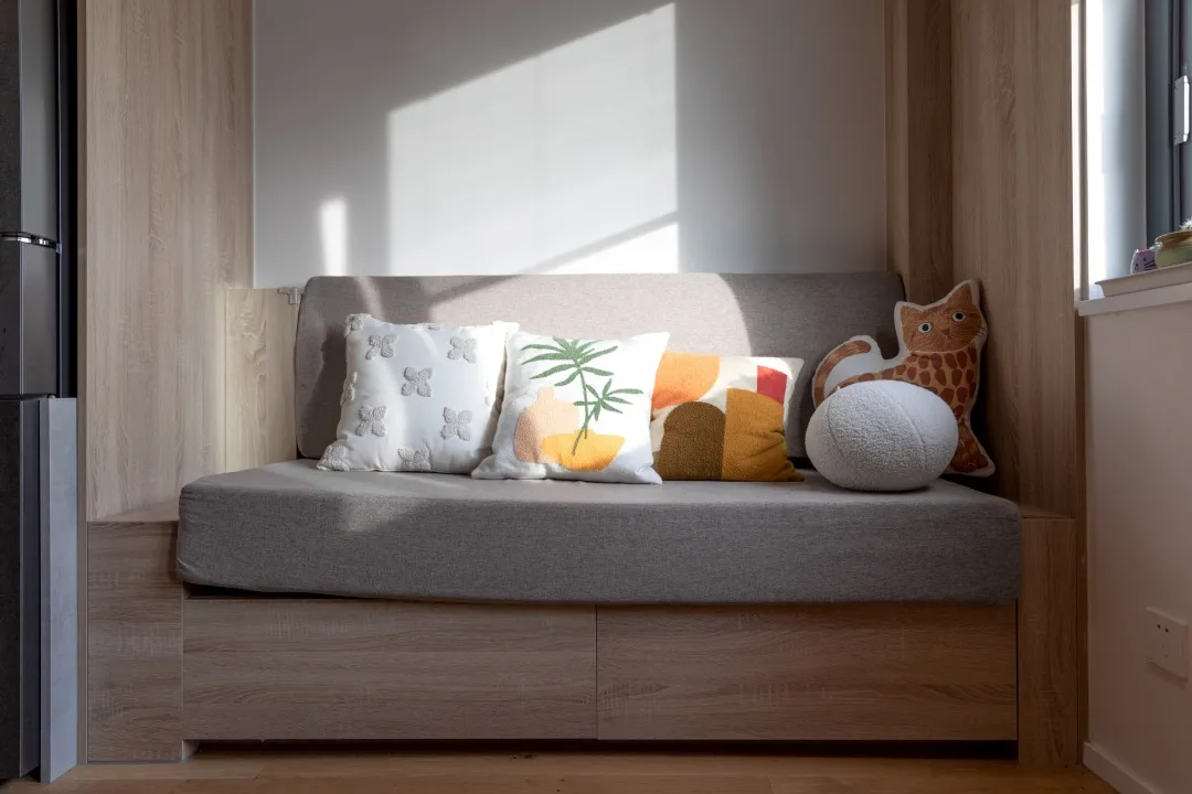 45㎡现代精英家庭居室,收纳空间焕然一新-64