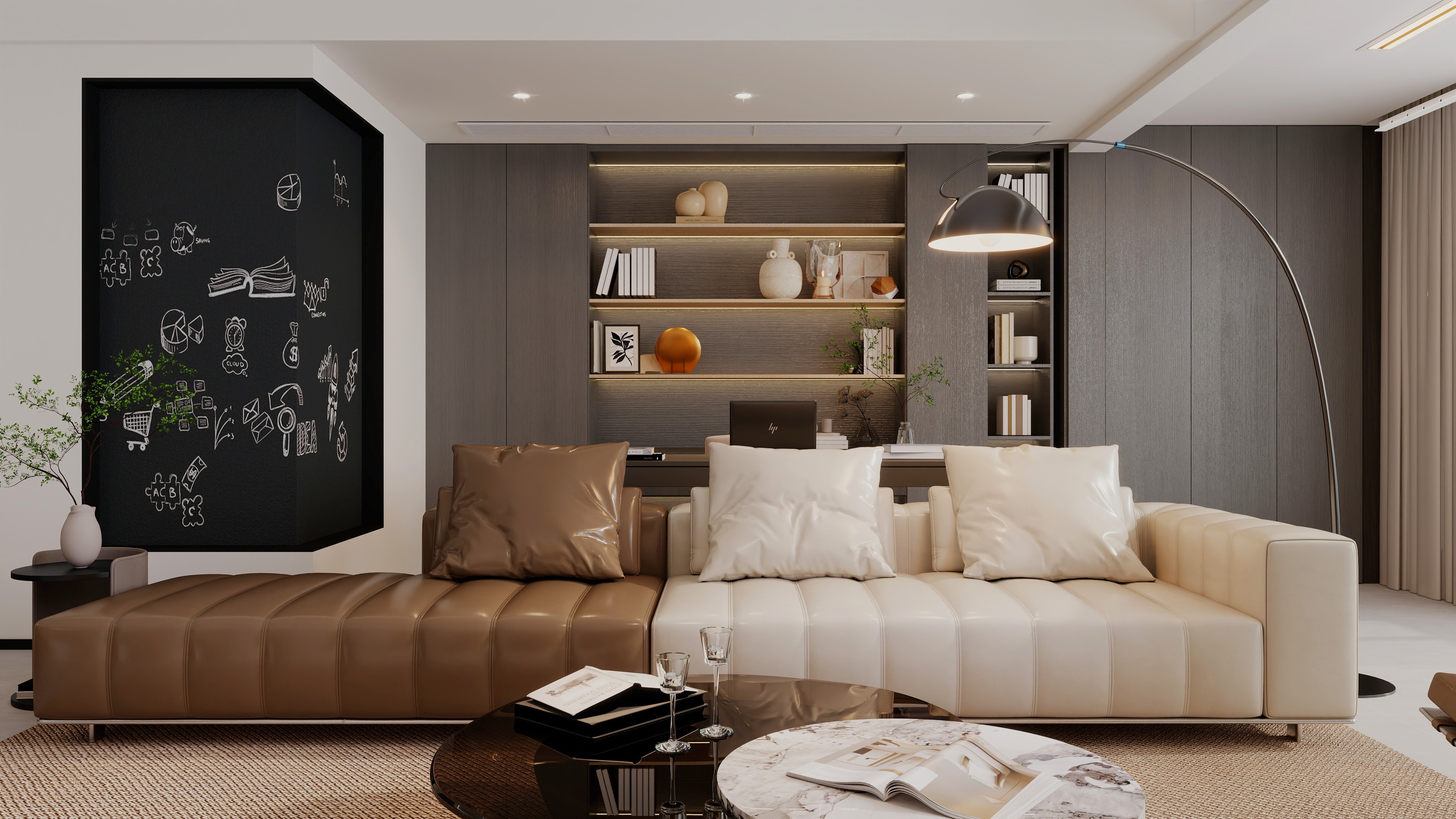 爱家霞飞集现代简约152㎡4室-3