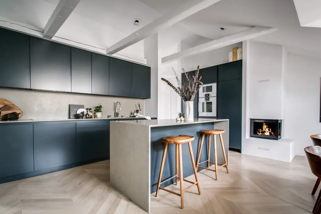 斯德哥尔摩独特 75m2 公寓，古老建筑中的现代温馨家园-11