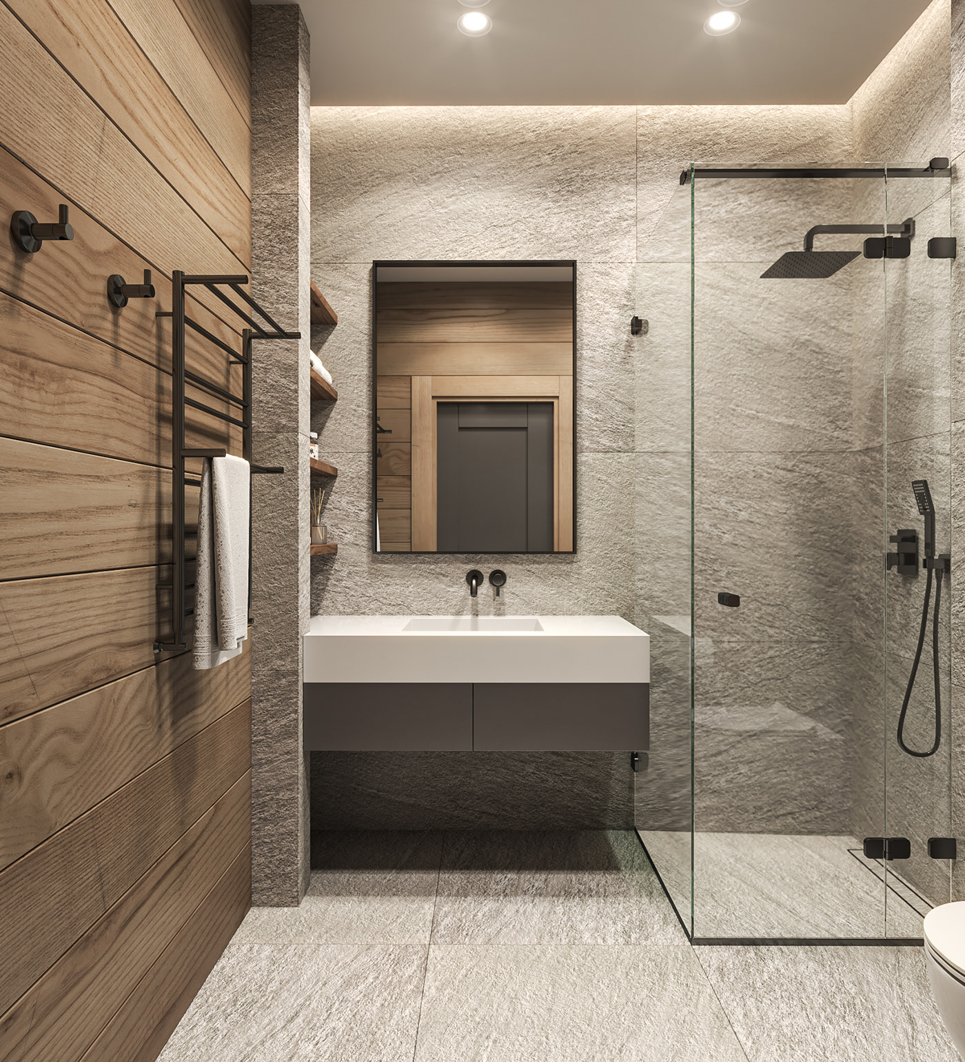 200平 木质简约别墅设计-13