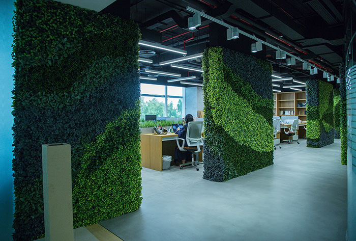 Dividing space and absorbing sound -3