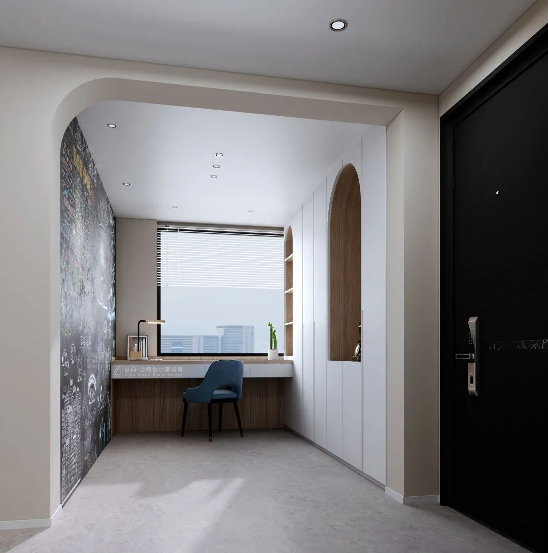 创和公园壹号简约奶茶色空间设计丨中国湖南丨纵向·空间设计-17