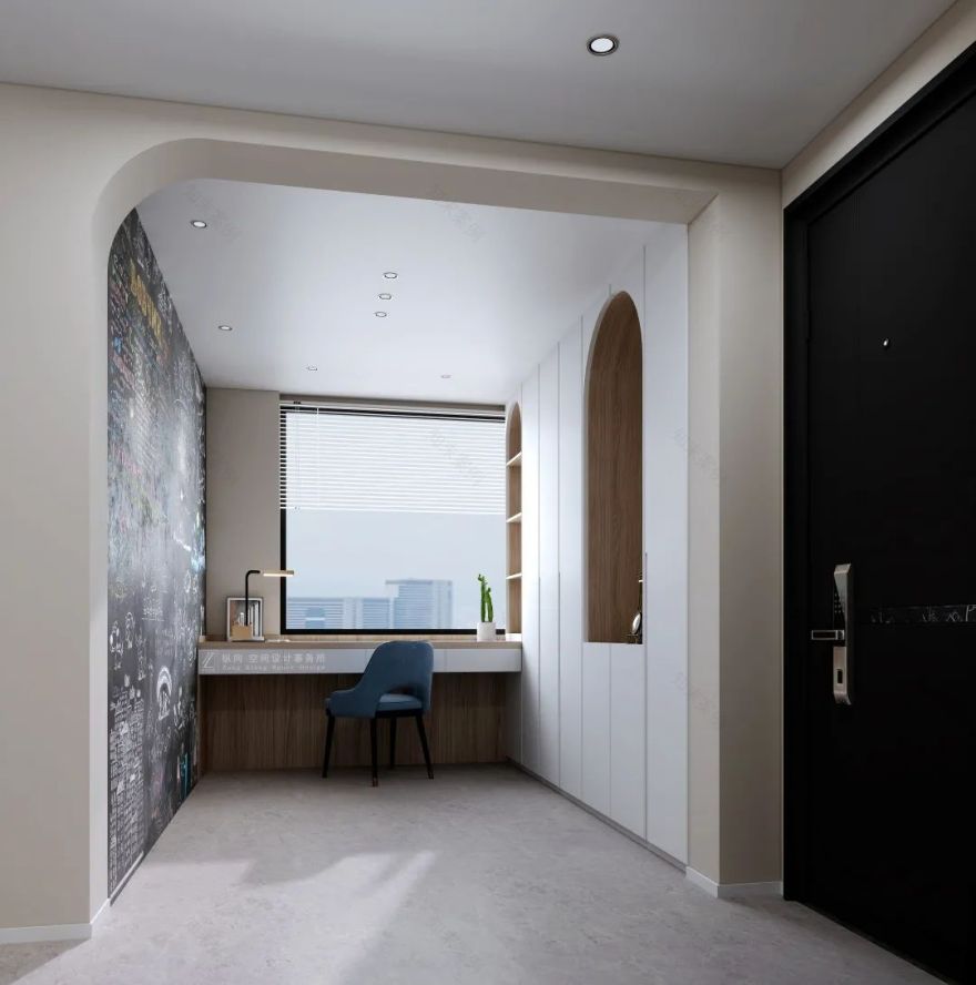 创和公园壹号简约奶茶色空间设计丨中国湖南丨纵向·空间设计-17