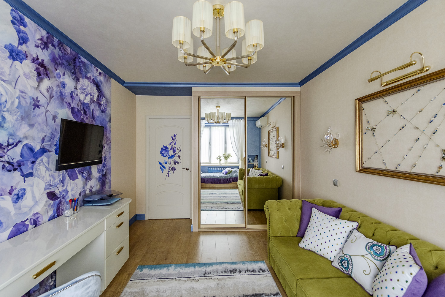 为叶莲娜·沃罗比约娃女儿设计的儿童房丨俄罗斯莫斯科丨Надежда Кузина（娜杰日达·库济娜）-21